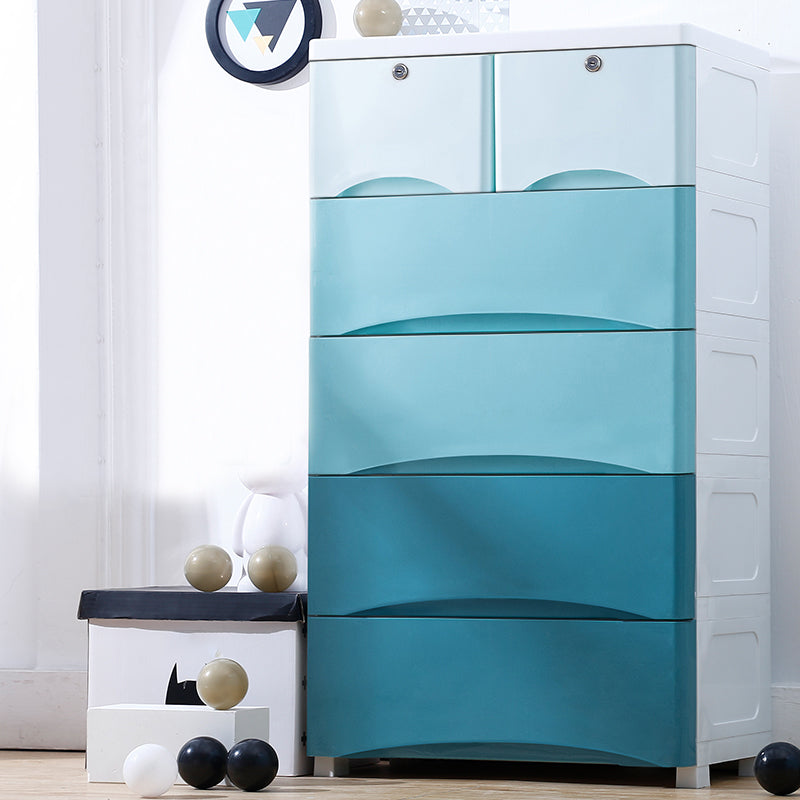 Modern Chest Dressers Plastic Kids Nightstand with 5/6 Drawers