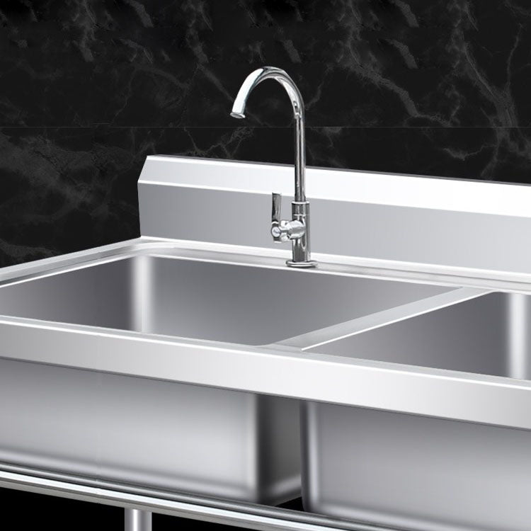 Stainless Steel Kitchen Sink Top Mounted Kitchen Sink with Faucet