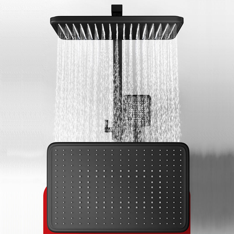 Shower Trim Square Handheld Shower Head Massage Jet Shower System