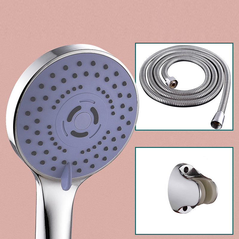 Round Shower Head Plastic Shower Head with Adjustable Spray Pattern