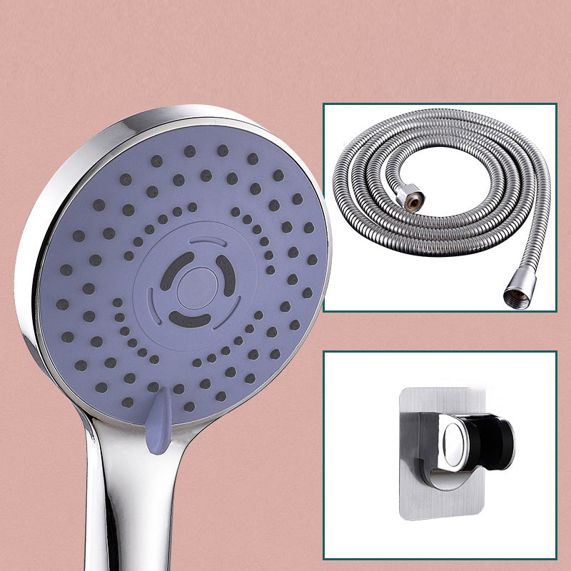 Round Shower Head Plastic Shower Head with Adjustable Spray Pattern