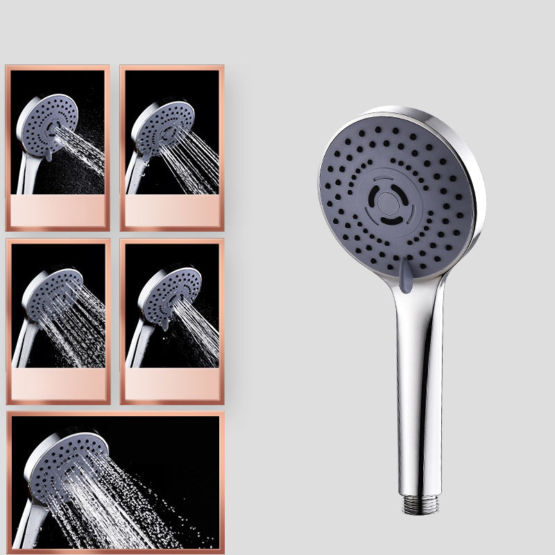 Round Shower Head Plastic Shower Head with Adjustable Spray Pattern