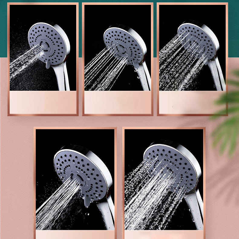 Round Shower Head Plastic Shower Head with Adjustable Spray Pattern