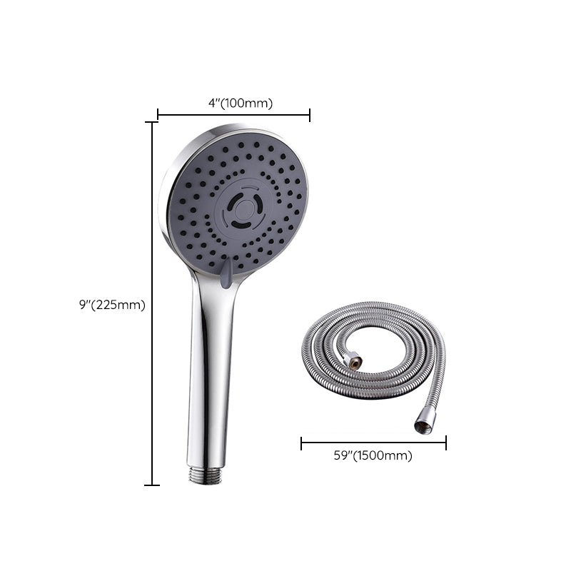 Round Shower Head Plastic Shower Head with Adjustable Spray Pattern