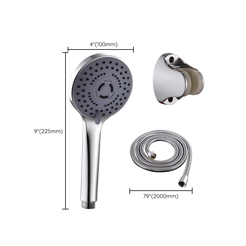 Round Shower Head Plastic Shower Head with Adjustable Spray Pattern