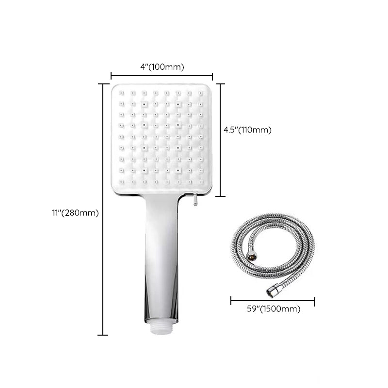 Classic Handheld Shower Head Standard Round Shower Heads in Silver