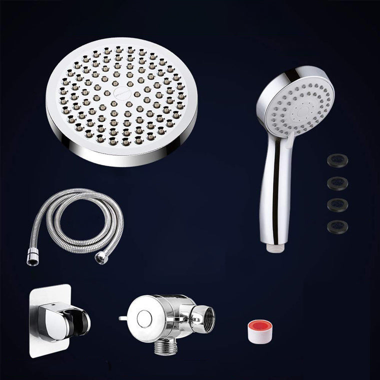 Traditional Shower Head Plain Metal Round Handheld Shower Head