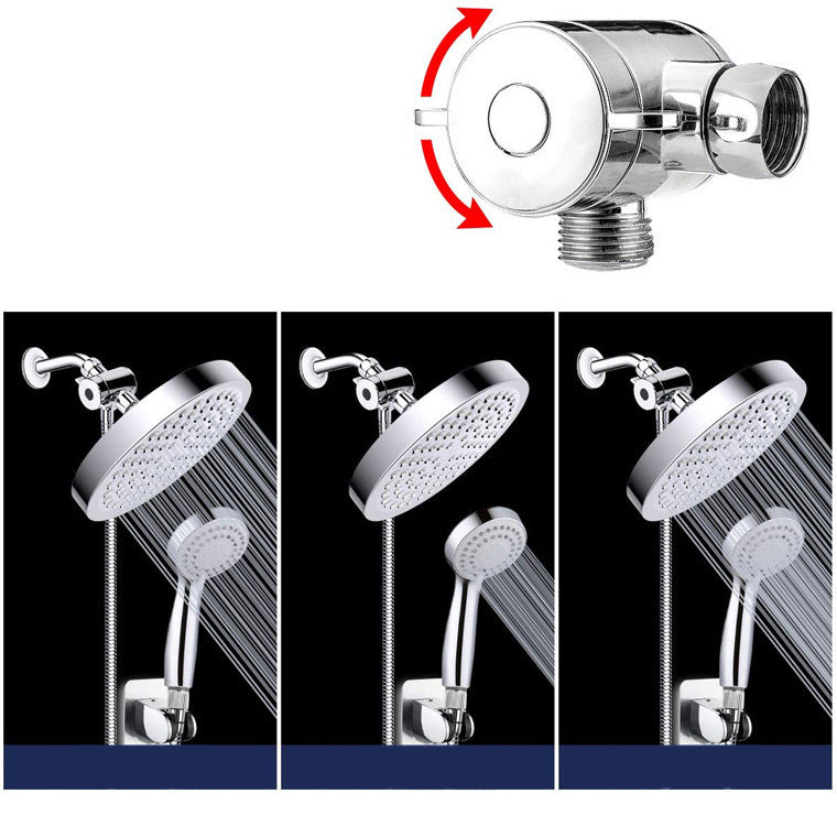 Traditional Shower Head Plain Metal Round Handheld Shower Head