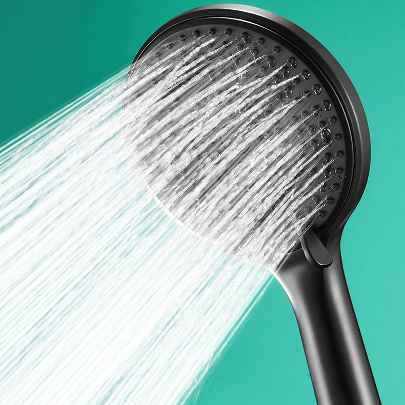 Round Shower Head Plastic Handheld Shower Head with Adjustable Spray Pattern