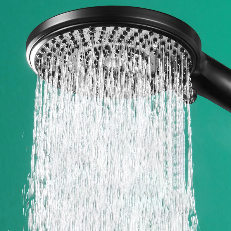 Round Shower Head Plastic Handheld Shower Head with Adjustable Spray Pattern