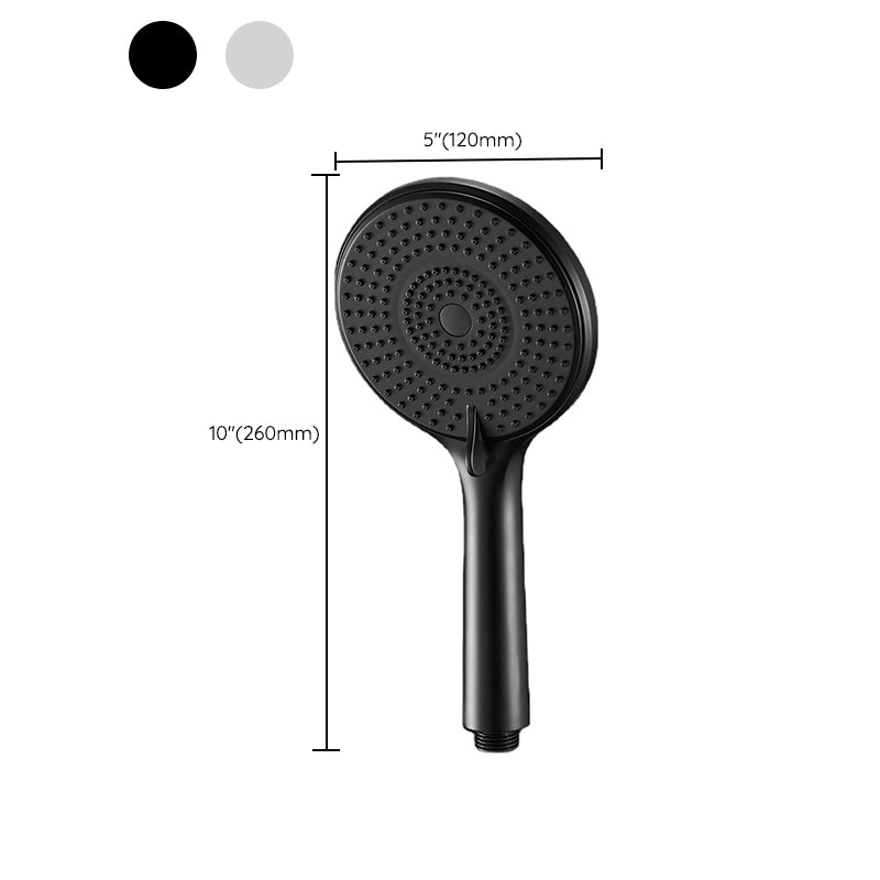 Round Shower Head Plastic Handheld Shower Head with Adjustable Spray Pattern