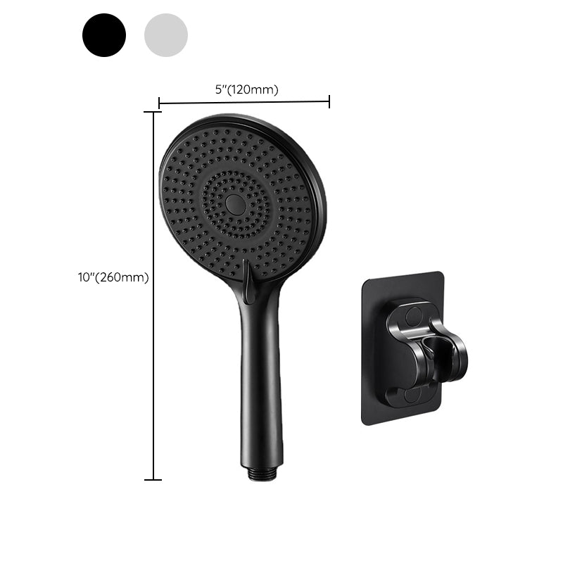 Round Shower Head Plastic Handheld Shower Head with Adjustable Spray Pattern