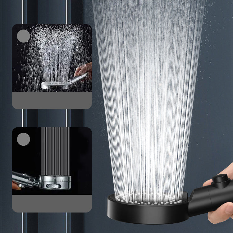 Modern Handheld Supercharged Shower Head Round Turbo Spray Head