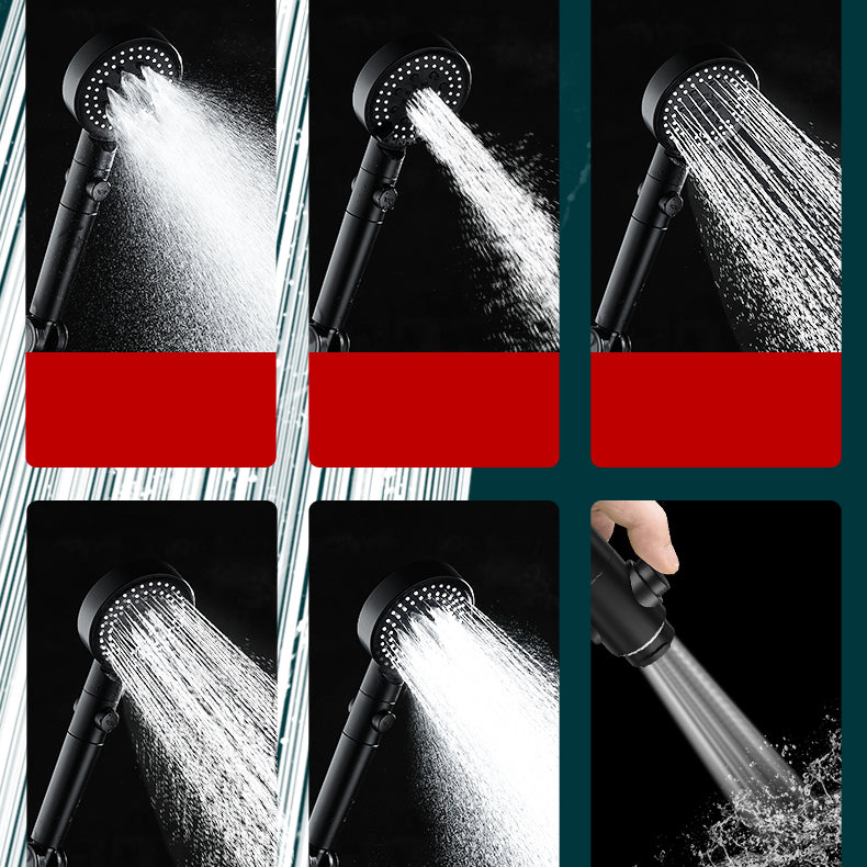 Modern Handheld Supercharged Shower Head Round Turbo Spray Head