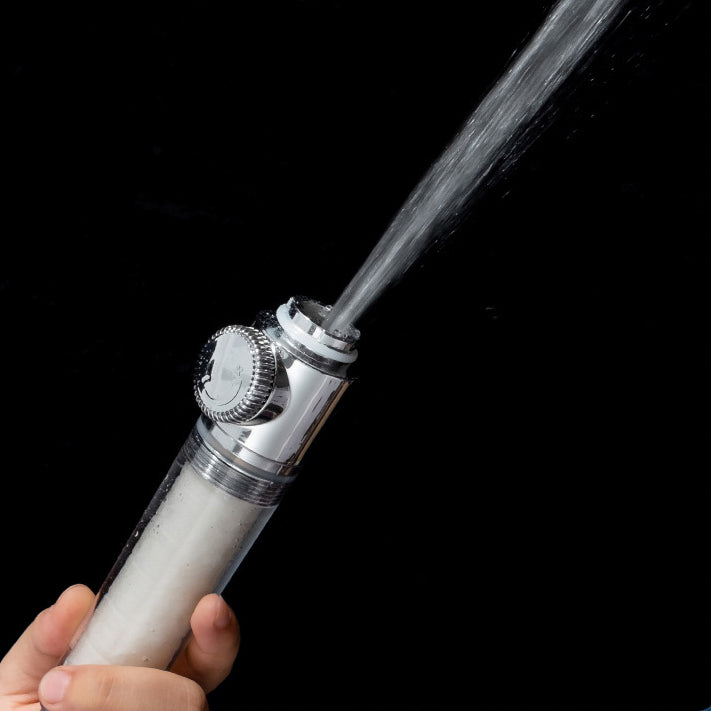 Contemporary Handheld Supercharged Shower Head Round Turbo Spray Head