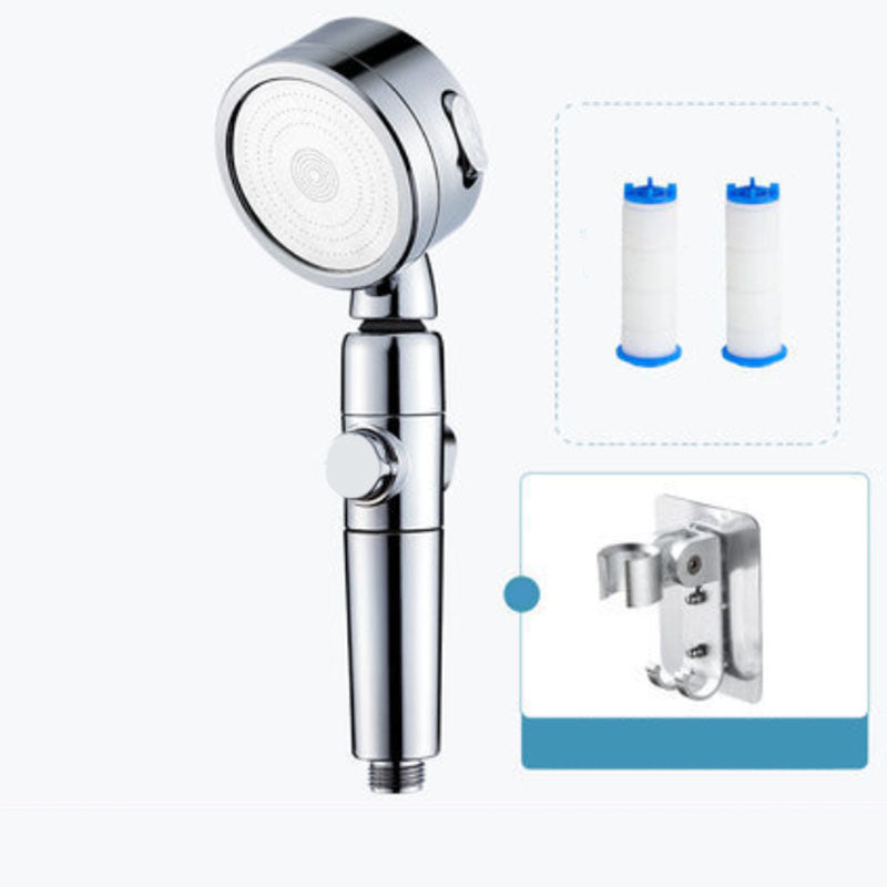 Modern Handheld Supercharged Shower Head Round 3 Setting Spray Head