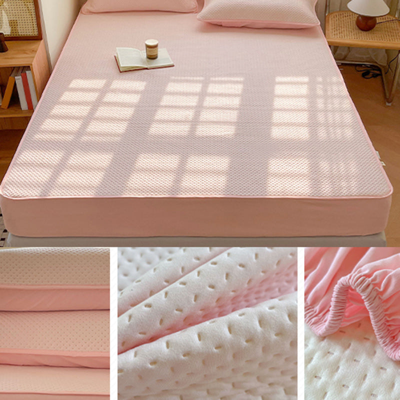 Soybean Fiber Material Sheet Set Extra Deep Pocket Twin Breathable Bed Sheet