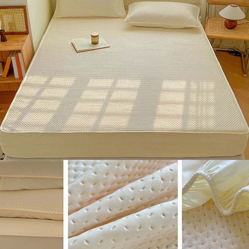 Soybean Fiber Material Sheet Set Extra Deep Pocket Twin Breathable Bed Sheet