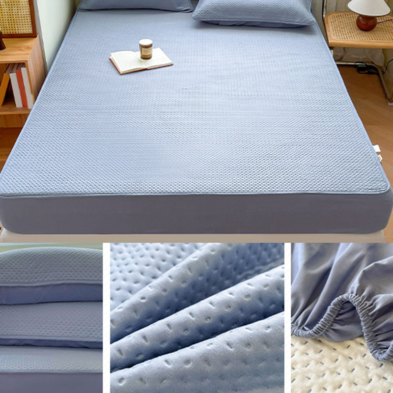 Soybean Fiber Material Sheet Set Extra Deep Pocket Twin Breathable Bed Sheet