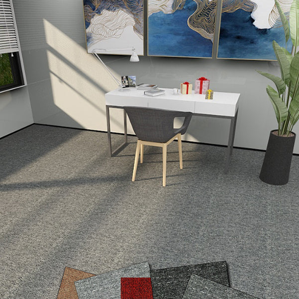 Carpet Tile Fade Resistant Non-Skid Solid Color Self-Stick Carpet Tiles Dining Room