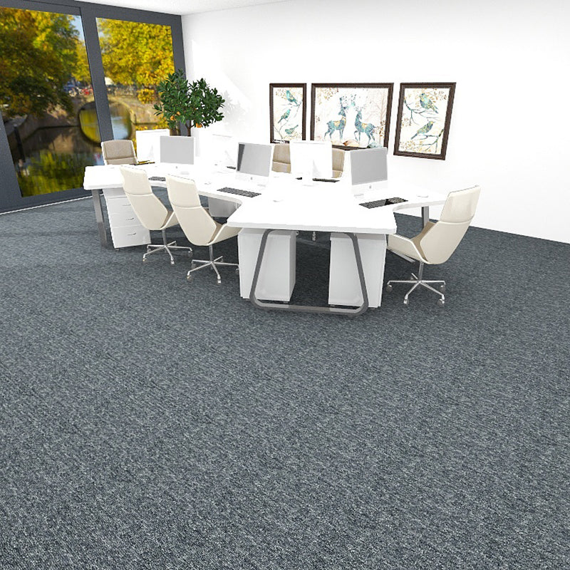 Carpet Tile Fade Resistant Non-Skid Solid Color Self-Stick Carpet Tiles Dining Room