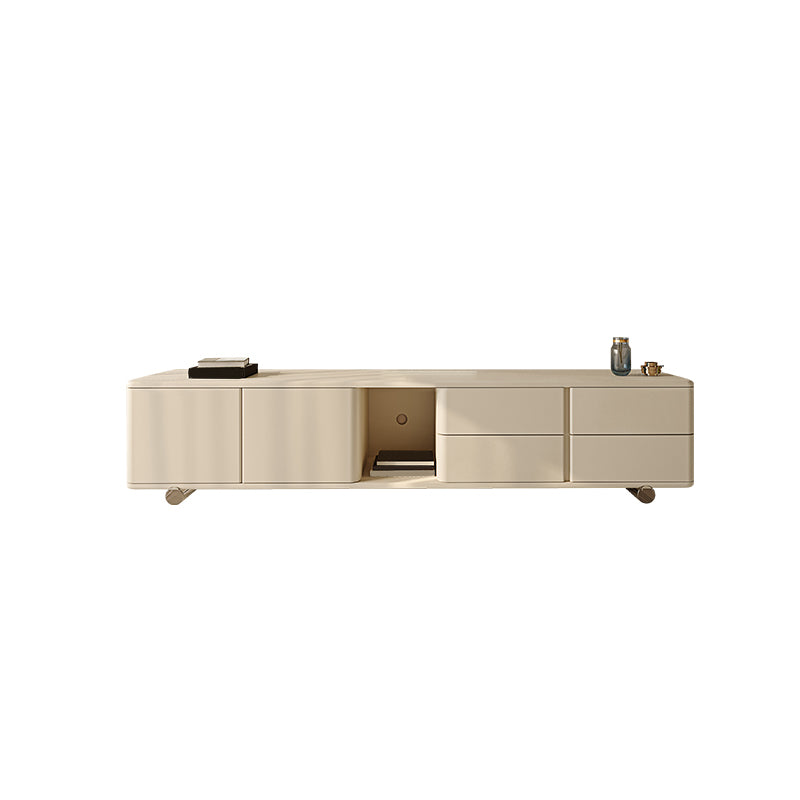 Contemporary Media Console Wooden TV Media Stand for Living Room