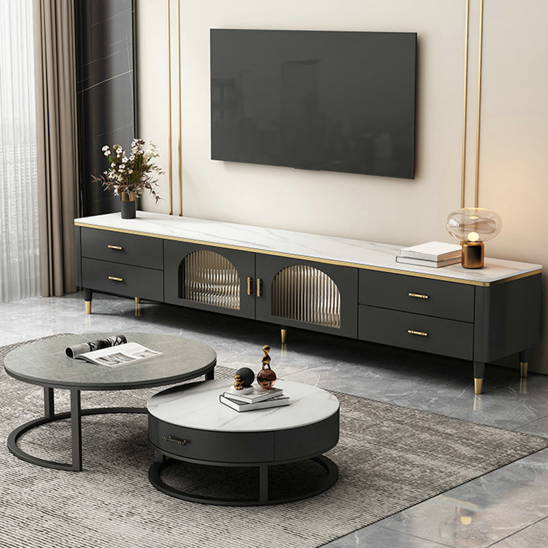 Stone TV Media Stand Console Modern TV Console for Living Room