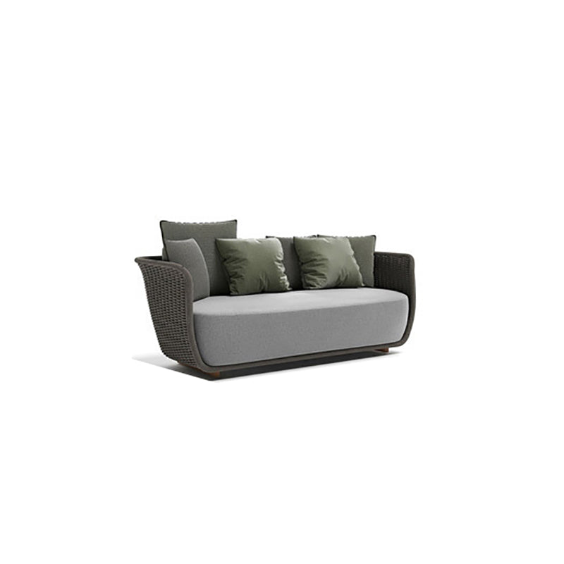 Rattan Patio Sofa Contemporary Minimalist Villa Outdoor Patio Sofa