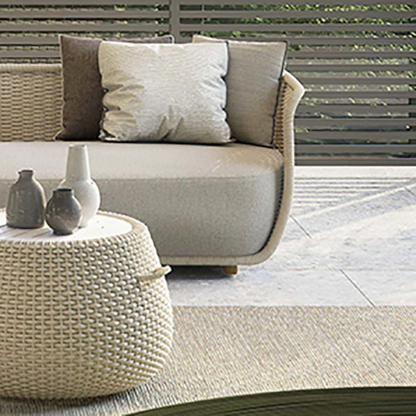 Rattan Patio Sofa Contemporary Minimalist Villa Outdoor Patio Sofa