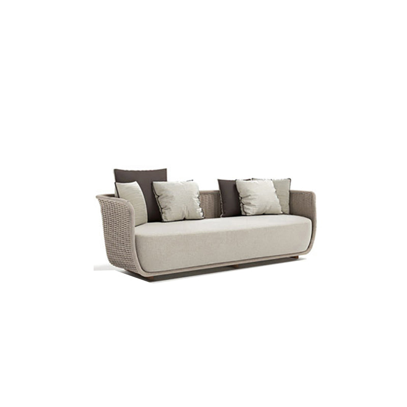 Rattan Patio Sofa Contemporary Minimalist Villa Outdoor Patio Sofa