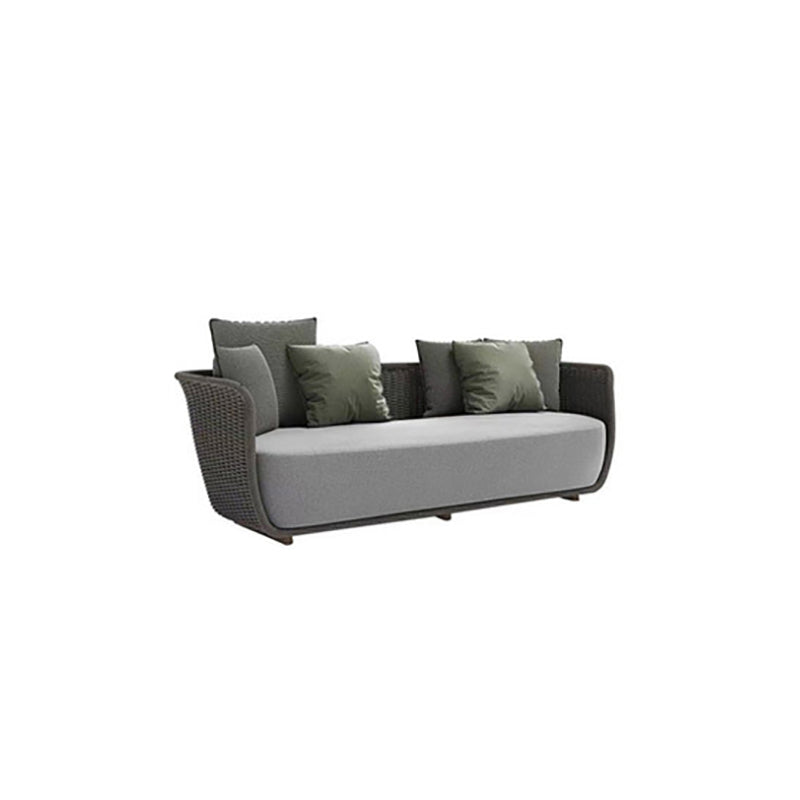 Rattan Patio Sofa Contemporary Minimalist Villa Outdoor Patio Sofa