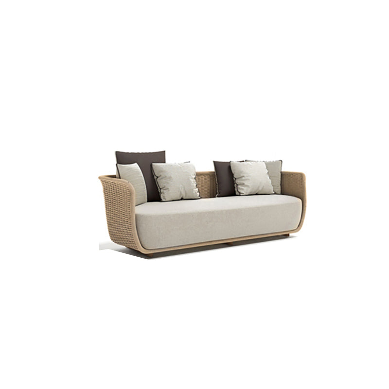 Rattan Patio Sofa Contemporary Minimalist Villa Outdoor Patio Sofa