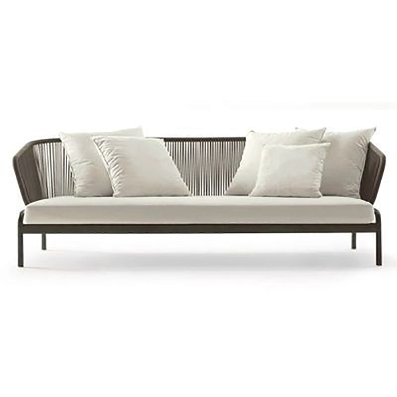 Modern Outdoor Loveseat Water Resistant Outdoor Patio Sofa with Cushions