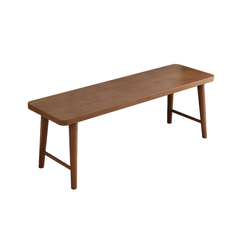 Solid Wood Rectangle Writing Desk Modern 23.62-inch Wide Office Desk with H-Base