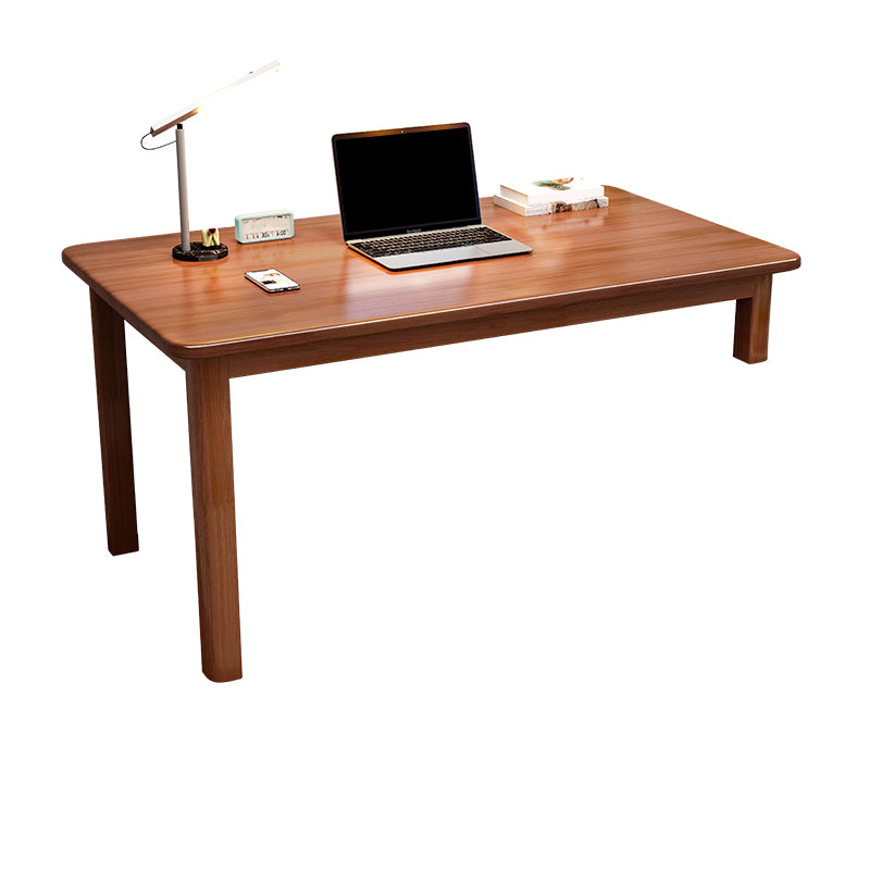 Rectangular Shaped Home Working Table Wood Writing Desk in White/Natural/Brown