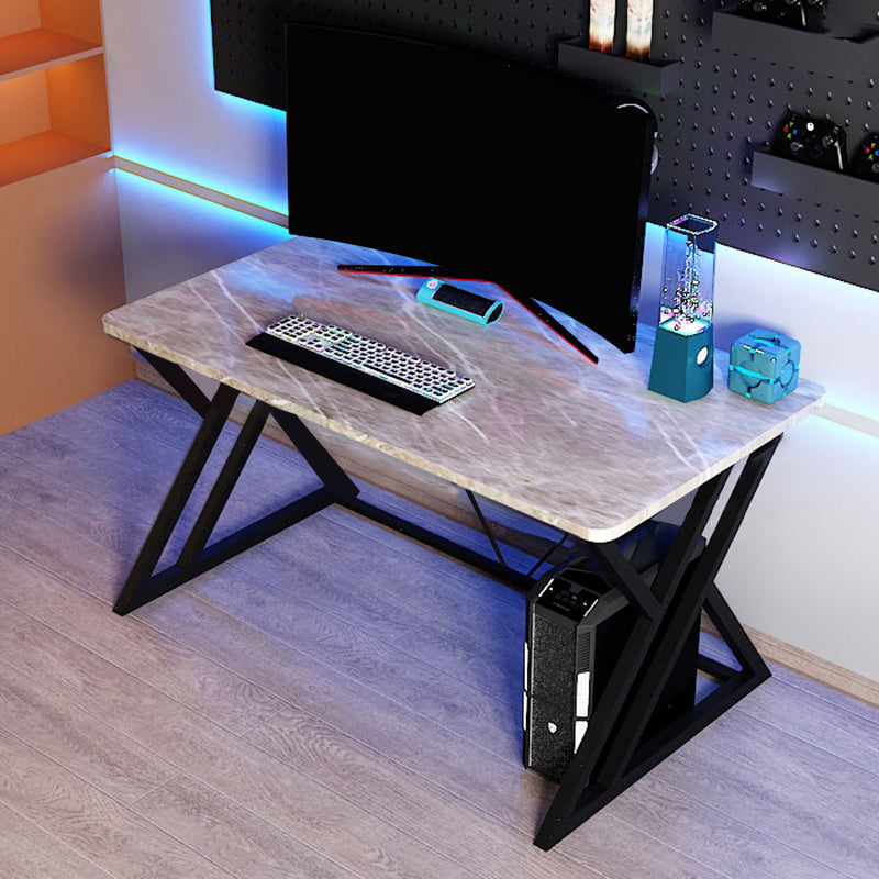 Modern Gaming Desk Stone Sled Base Computer Desk , 23.62-inch Tall