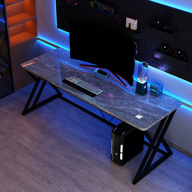 Modern Gaming Desk Stone Sled Base Computer Desk , 23.62-inch Tall