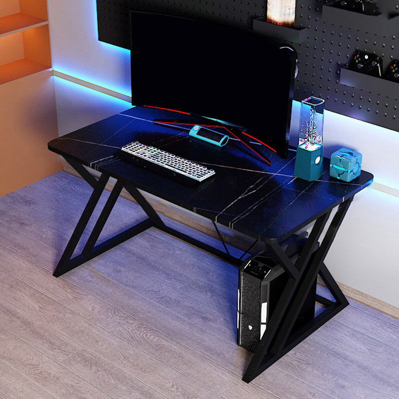 Modern Gaming Desk Stone Sled Base Computer Desk , 23.62-inch Tall