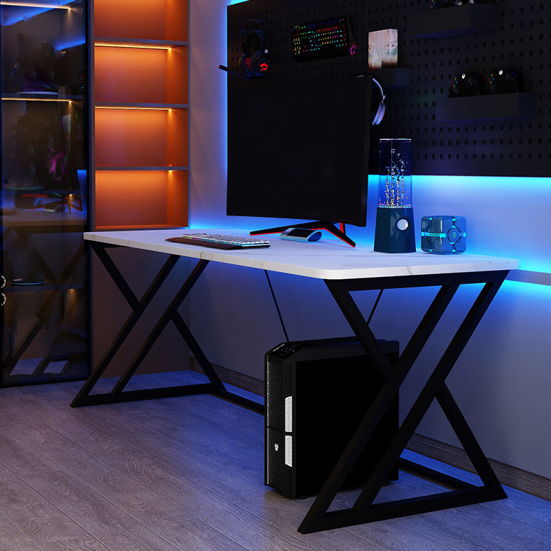 Modern Gaming Desk Stone Sled Base Computer Desk , 23.62-inch Tall