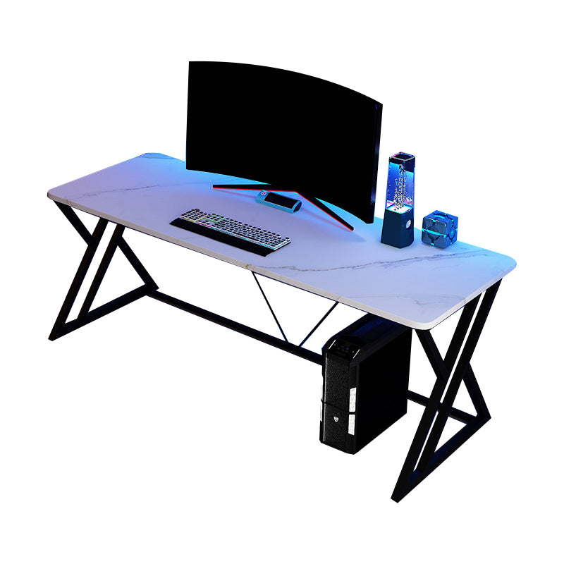 Modern Gaming Desk Stone Sled Base Computer Desk , 23.62-inch Tall