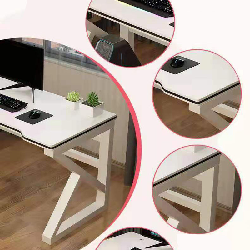 Modern Wooden Office Desk Free Form Task Desk with Sled Base for Home