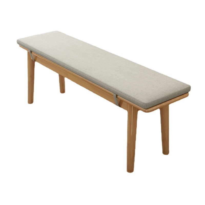 Contemporary Upholstered Bench Home Seating Bench with Squared Legs