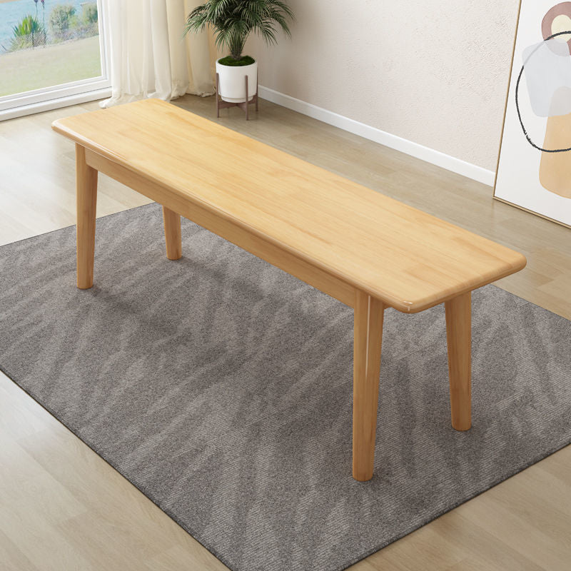 Modern Entryway Bench Cushioned Wooden Seating Bench , 12" Width