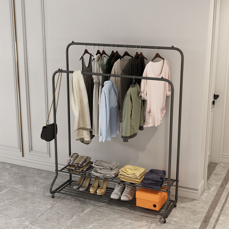 Contemporary Plain Coat Rack Storage Shelving Metal Coat Rack for Living Room