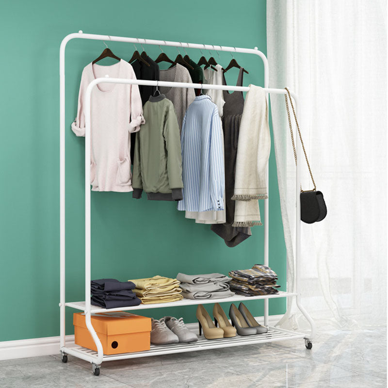 Contemporary Plain Coat Rack Storage Shelving Metal Coat Rack for Living Room