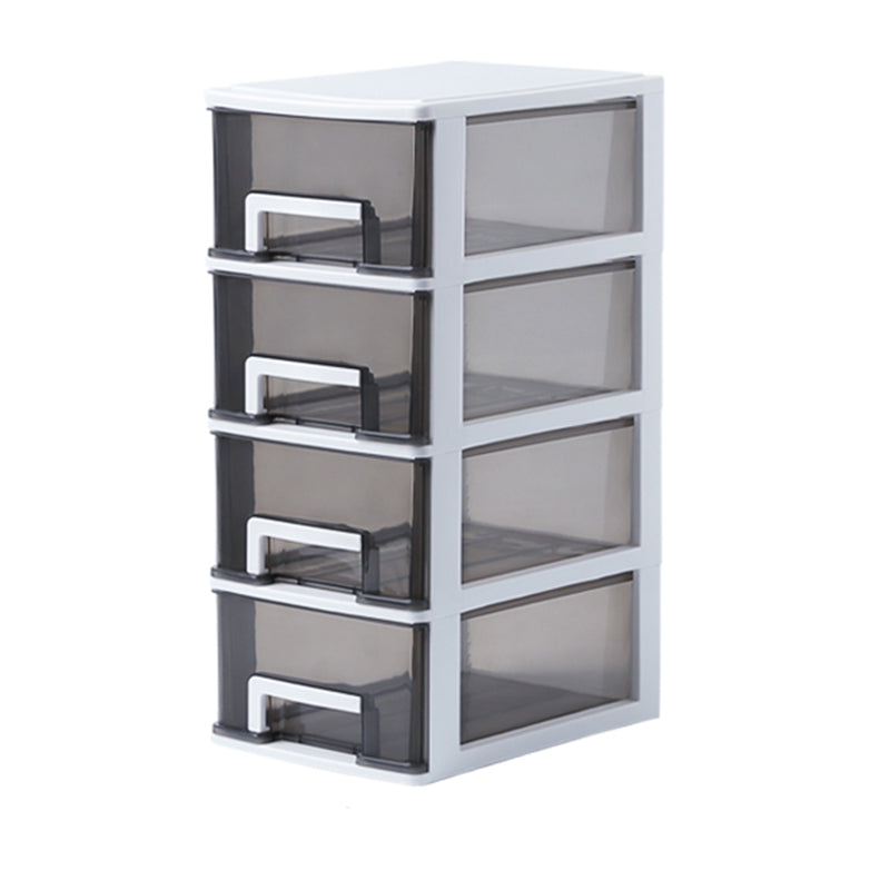 Vertical Filing Cabinet Transparent Drawers Plastic Modern Filing Cabinet