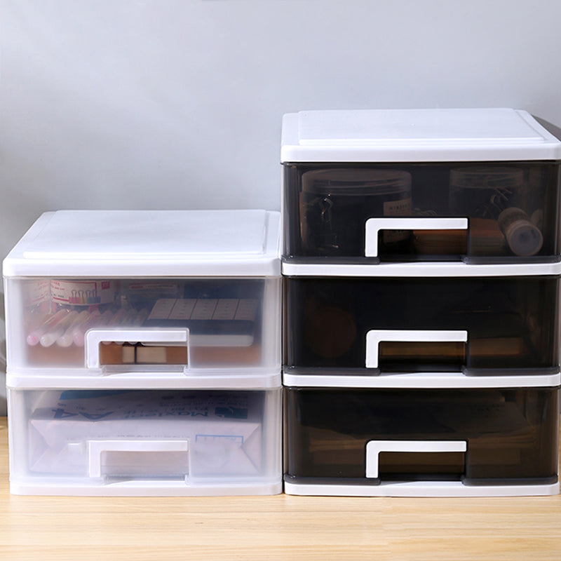 Vertical Filing Cabinet Transparent Drawers Plastic Modern Filing Cabinet