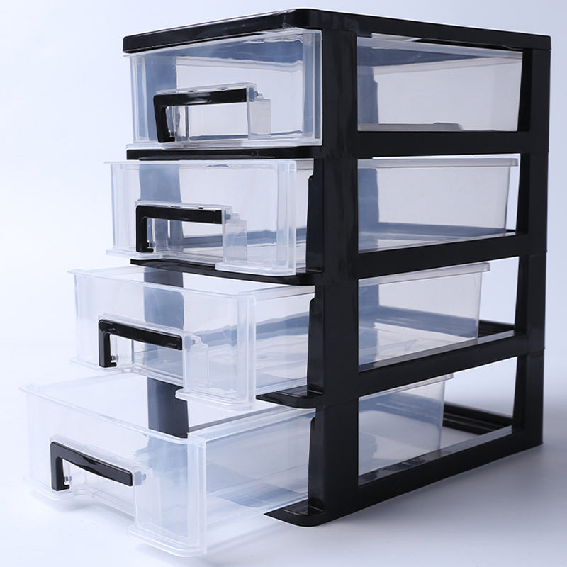 Vertical Filing Cabinet Transparent Drawers Plastic Modern Filing Cabinet