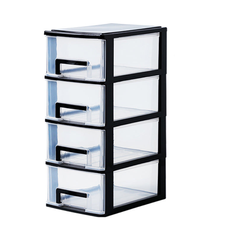 Vertical Filing Cabinet Transparent Drawers Plastic Modern Filing Cabinet