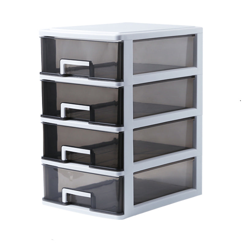 Vertical Filing Cabinet Transparent Drawers Plastic Modern Filing Cabinet